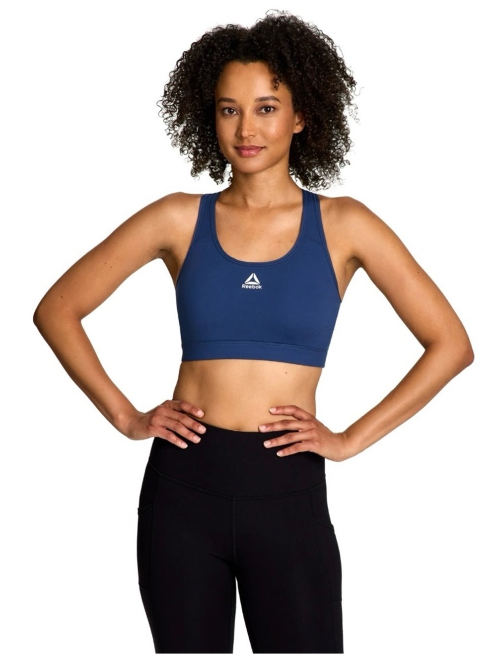 Reebok Medium Impact Stronger Sports Bra with Mesh Panel